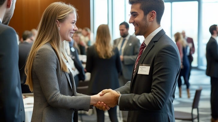 Formal German greeting using Sie in professional settings